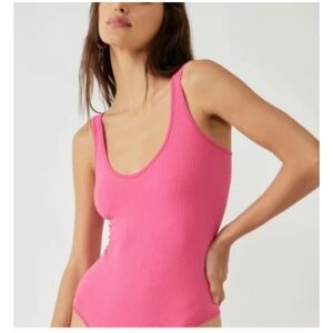 New FREE PEOPLE Xyz Recycled Bodysuit